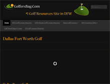 Tablet Screenshot of golfersbag.com
